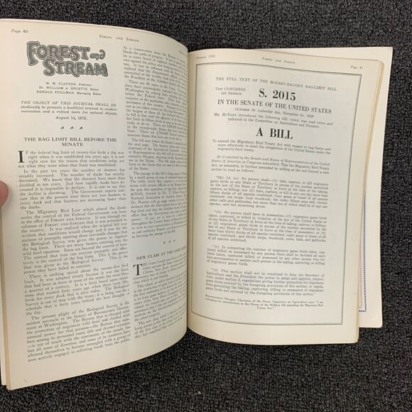 Vintage Forest and Stream Magazine January 1930 Duck Hunting Hunting Outdoors - Picture 9 of 10